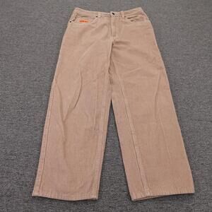 GMPYRE Pants Mens 30x28 Beige Corduroy Relaxed Fit Straight Leg Casual